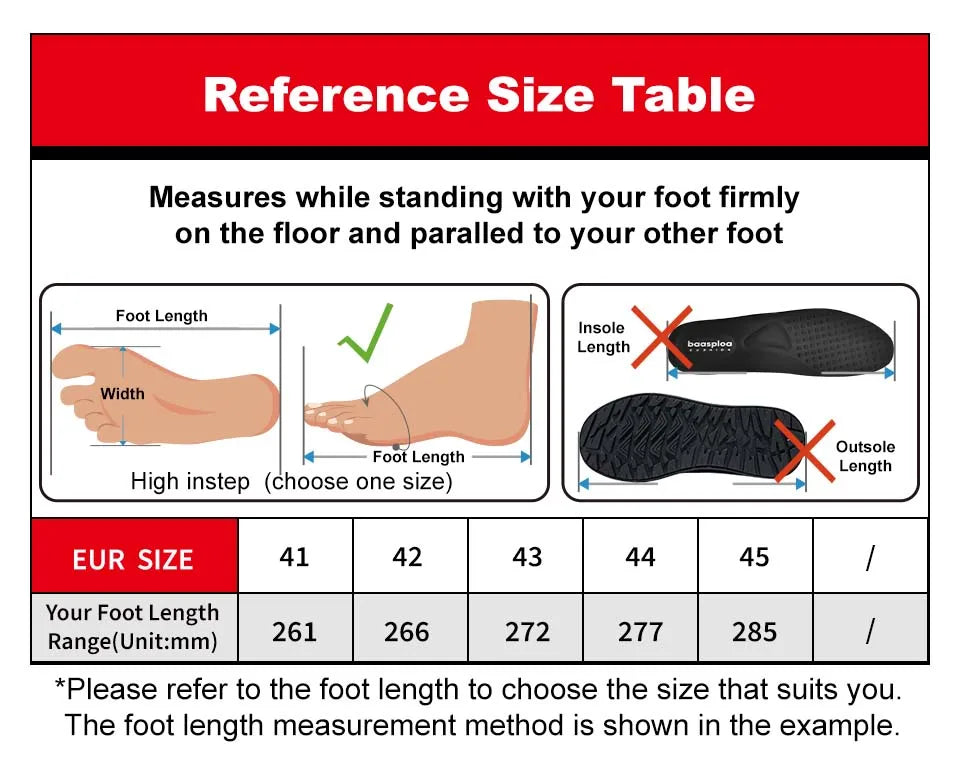 Baasploa Men Hiking Shoes Outdoor Climbing Mesh Breathable Travel Walking Shoes Male Non-Slip Wear Resistant Comfortable Sneaker