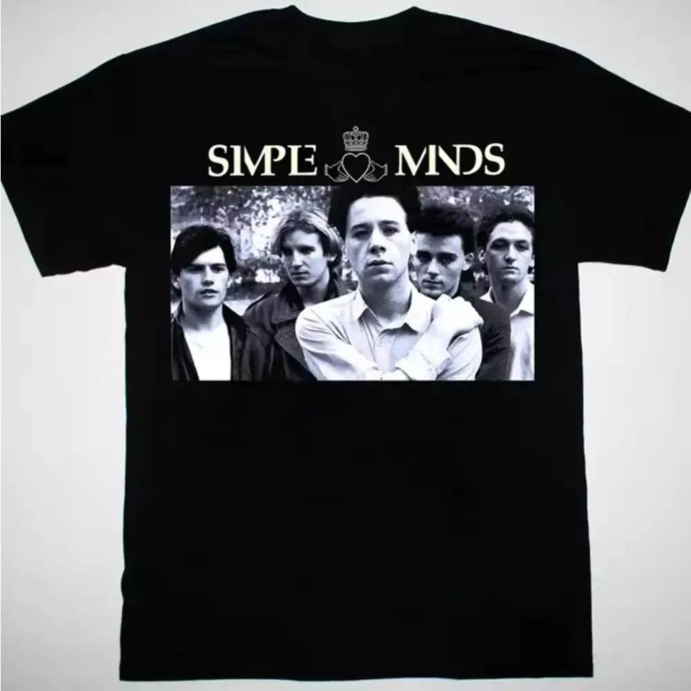 Men T-Shirt HOT NEW Simple Minds Tour 2025 BLACK T-shirt Unisex Oversize T-shirst Fashion Brand Summer Casual Daily Tee - AIAZ