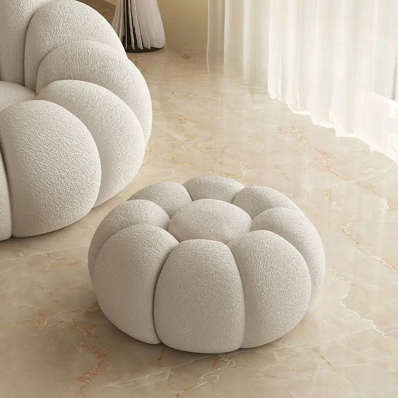 Nordic Lazy People Sofa Cute Pumpkin Cloud Shaped Sofa Chair Balcony Leisure Chair Living Room Single Relaxation Sofa Furniture
