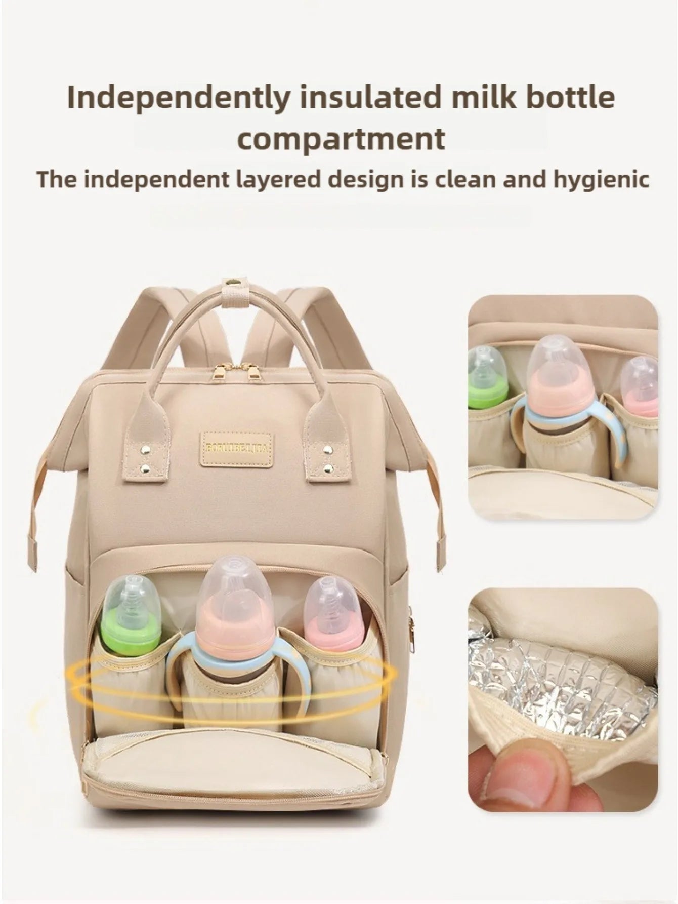 Baby Travel Backpack Diaper Mummy Bag Large Capacity Nappy Bag Material Handbag For Baby Outdoor Travel Bag For Baby Care Stuff