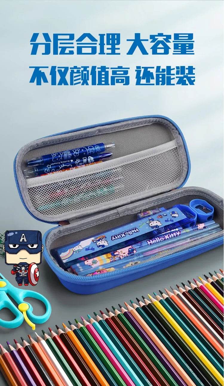Spidermans Pencil Case Office School Supplies Marvels Super Hero Cover Movie Pencil Pouch Kids Pen Bag Student Stationery Gifts - AIAZ