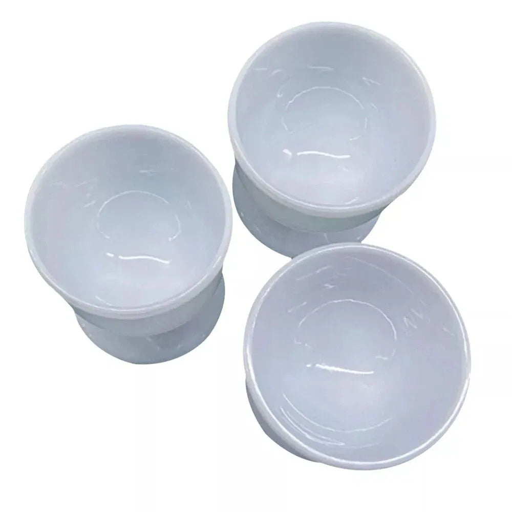 White Egg Cup Holder Plastic Boiled Egg Cups Stand Rack Creative Eggs Holder Small Beer Wine Cup Breakfast Cooking Tool
