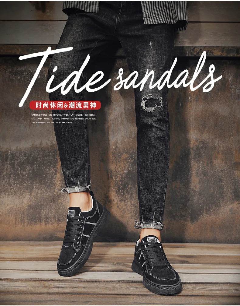 Men's Shoes 2025 New Spring Work Safety Shoes, Anti-slip, Wear-resistant, Versatile Casual Sports Work Shoes, Men's Board Shoes - AIAZ