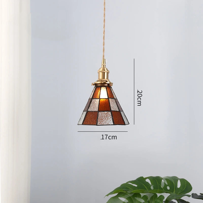 IWHD 2022 NEW Nordic Glass LED Pendant Lights Fixtures Copper Bedroom Dinning Room Restaurant Modern Hanging Lamp Lighting