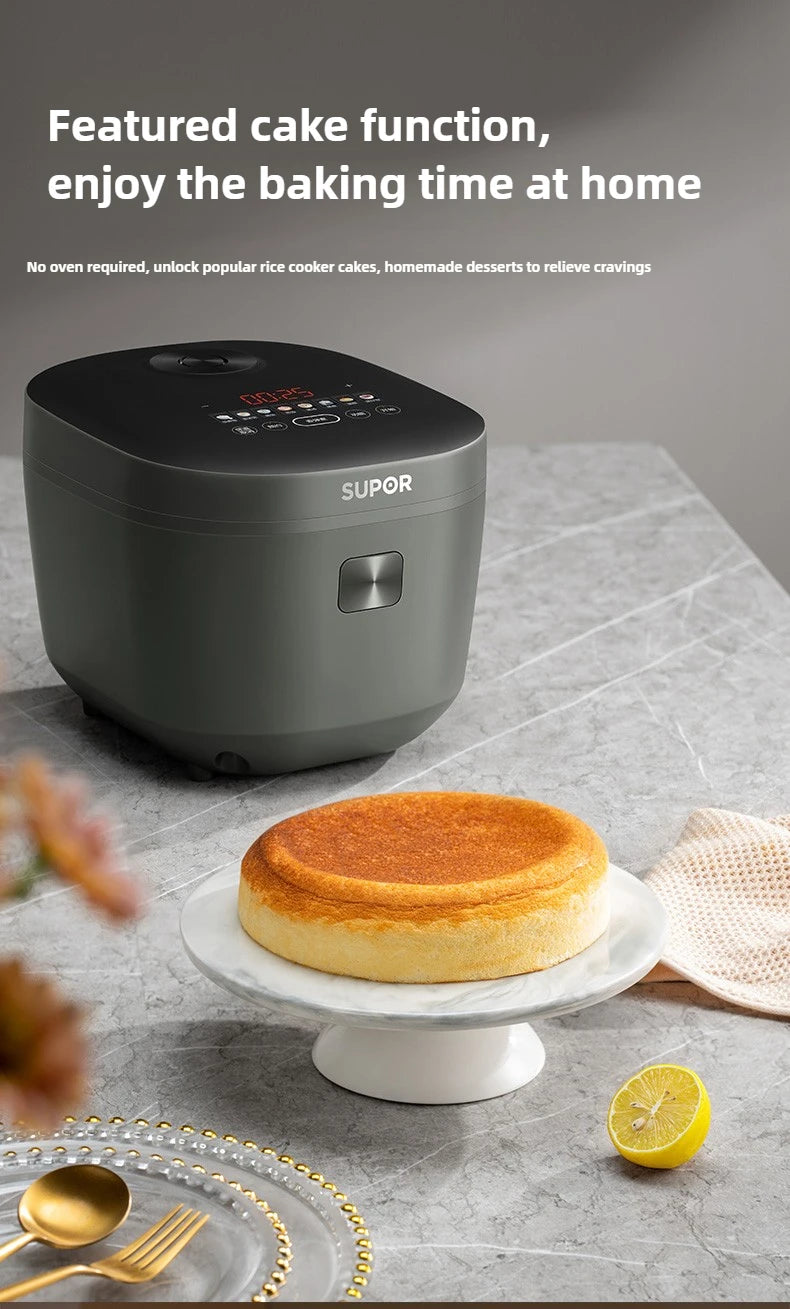 New Rice Cooker Intelligent Multifunctional 4L Household Thick Kettle Rice Cooker Large Capacity Cooking Pot