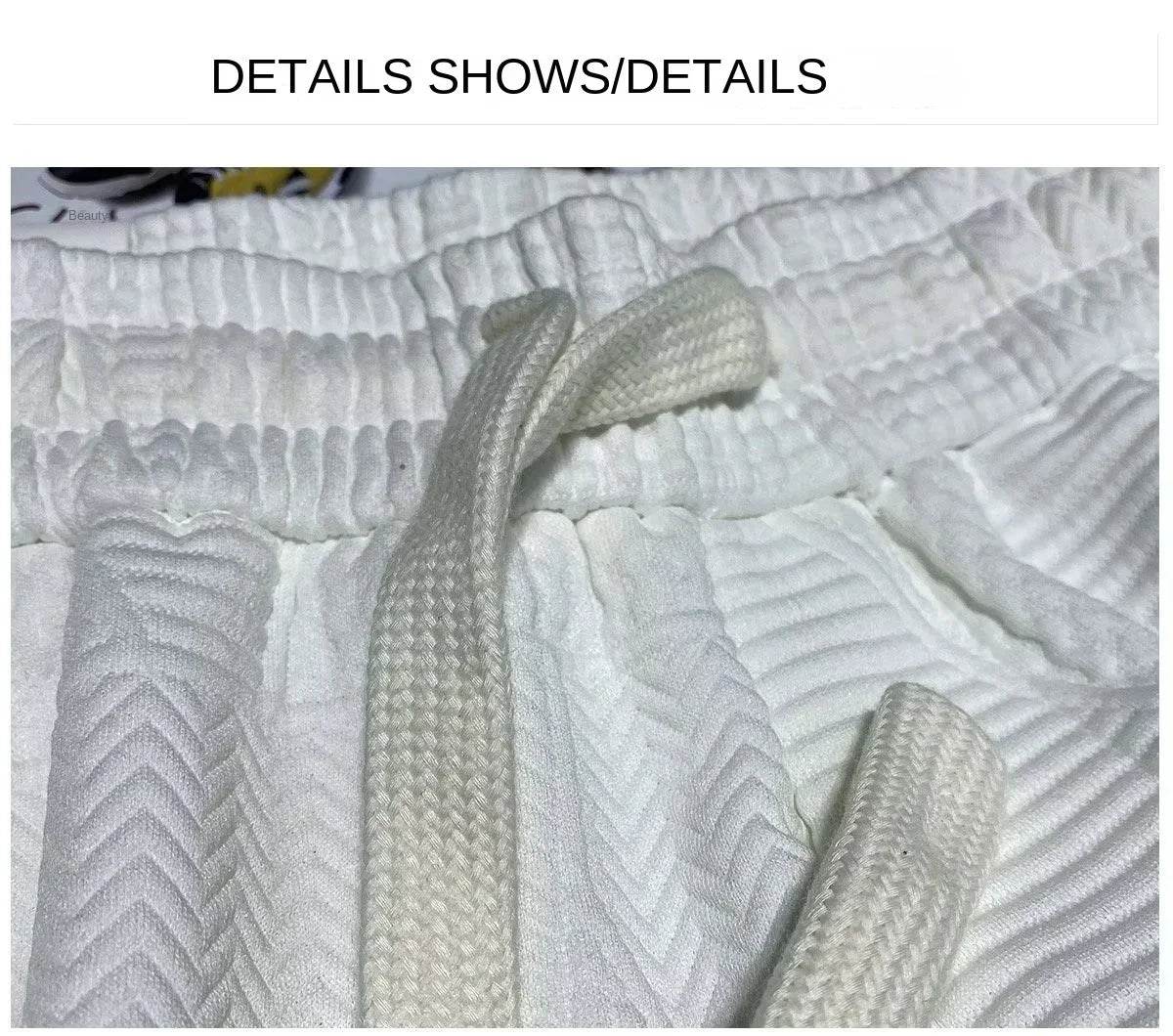 Men shorts 2024 Summer Running Shorts for Men Casual Jogging Sport Short Pants Wave Pattern Drawstring Loose Gym Sports Shorts - AIAZ