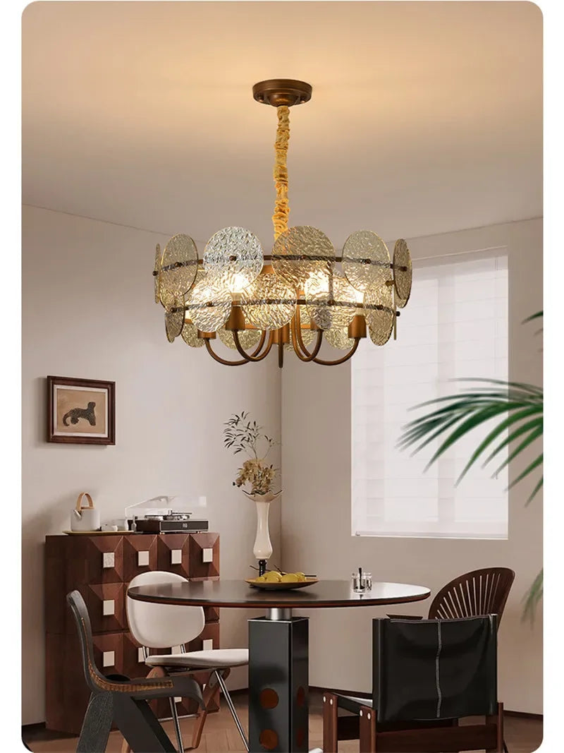 TEMOU Contemporary Restaurant Pendant Lamp French Retro Bedroom Study Villa Hotel Rooms Bar Counter Cafe  Aisle Light