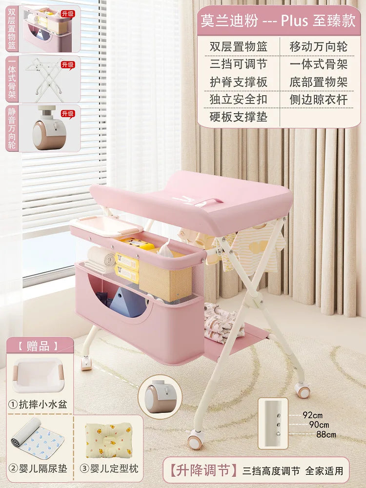 Baby Care Table Portable Multi-functional Baby Changing Table Children's Massage Foldable Bath Table