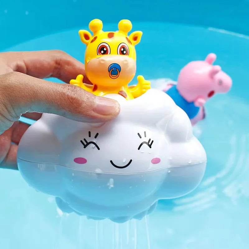 Baby Bath Toy, Bathing Cute Swimming Water Spraying Clouds Shower Bath Toy For Kids Water Playing Toy - AIAZ