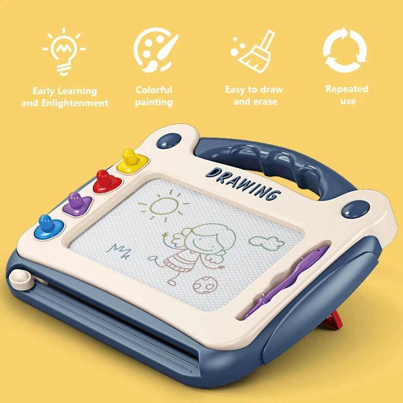 Magnetic Drawing Board Colored Graffiti Magic Eraser Drawing Board Children's Graffiti Board Art Early Education Drawing Toy - AIAZ