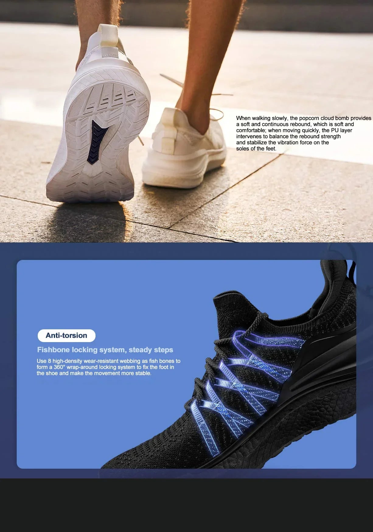 Classic Mijia Sneakers 4 Upgrade Men Fashion Breathable Shock-absorbing Sports Running Shoes Flying Woven Male Non-Slip Shoes