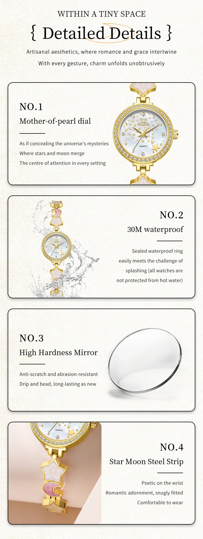 OLEVS New 5665 Watches For Women Elegant Luxury Original Quartz Watches Waterproof Luminous Ladies Ladies Watch Reloj