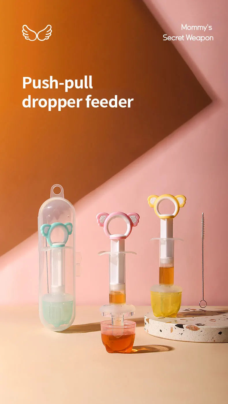 New Medicine Feeder Needle Feeder Baby Syringe Feeder Newborn Dropper Squeeze Fruit Juice Dropper Dispenser Pacifier Accessory