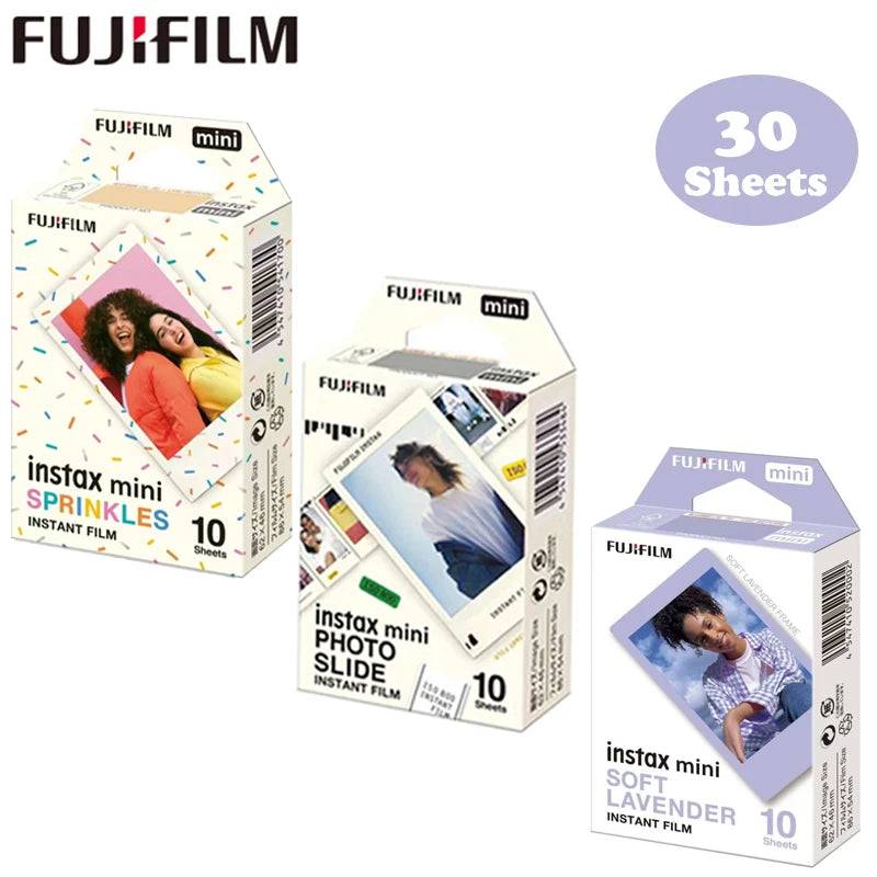Origin Fujifilm Instax Mini Film Paper 10-60 Sheets for Fujifilm Instax Film Camera Instax Mini 12 11 9 40 41 SE Link Liplay EVO