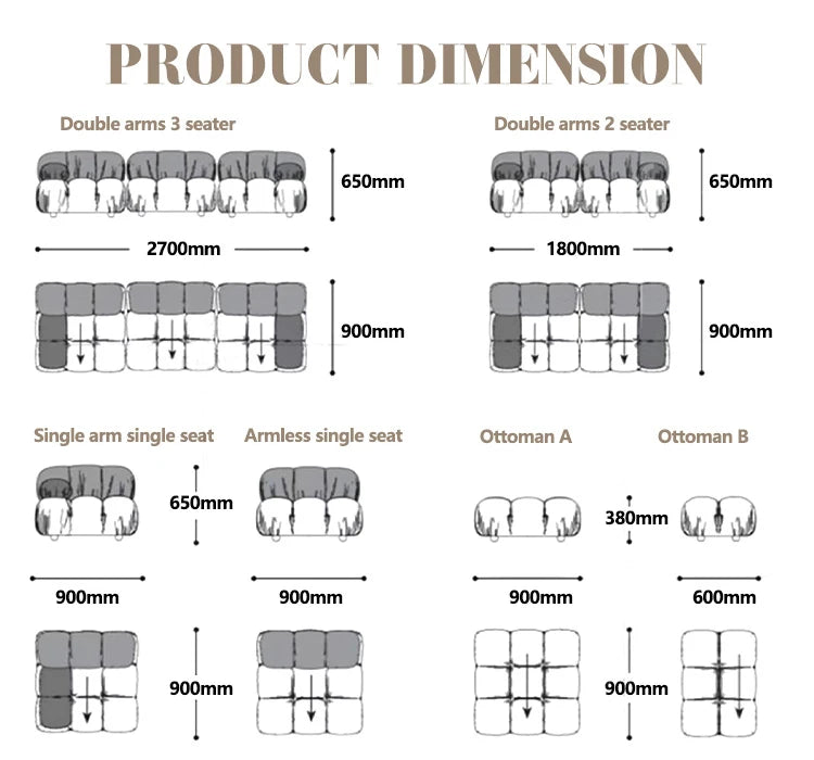 Luxury Sofa Living Room Furniture Curved Dresser Home Lounge Sofa Sets Italian Modern Fabric Velvet Sofa Set Furniture