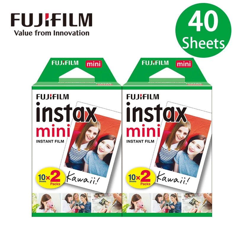 Origin Fujifilm Instax Mini Film Paper 10-60 Sheets for Fujifilm Instax Film Camera Instax Mini 12 11 9 40 41 SE Link Liplay EVO