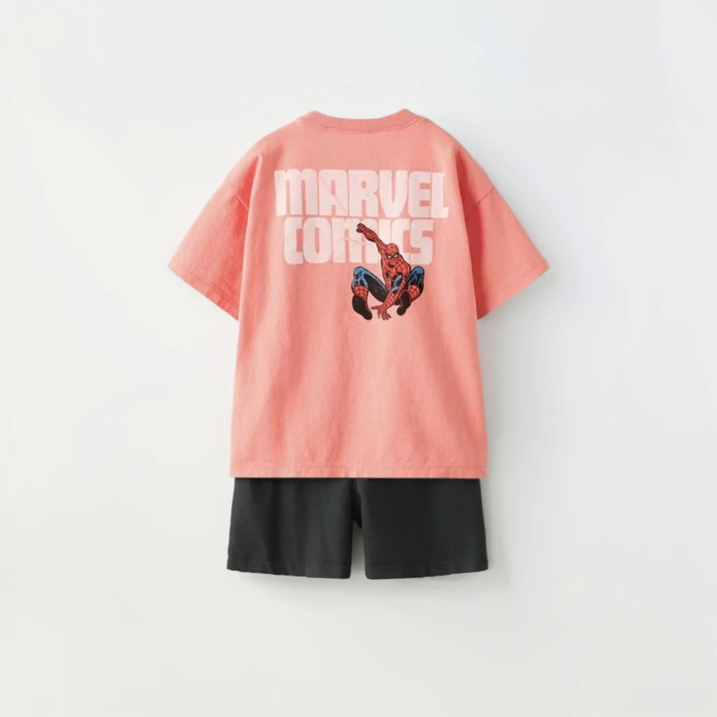 Brand Children's Casual Clothing Sets Kids Spiderman Boys Pullover Tshirts 2pcs Suit Disney Kids Boy Infant Toddler Tracksuit