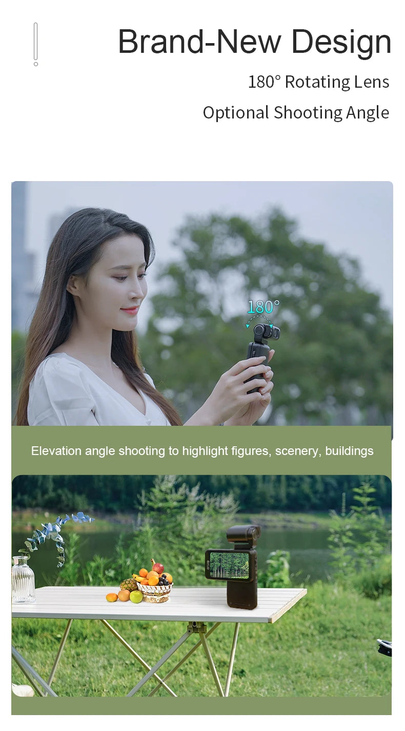 Ordro M3 Pocket Camera Digital Camcorder 5K 30FPS Image Stabilization Built-in Big Size Screen Handy Cam  Travel Vlog Cameras