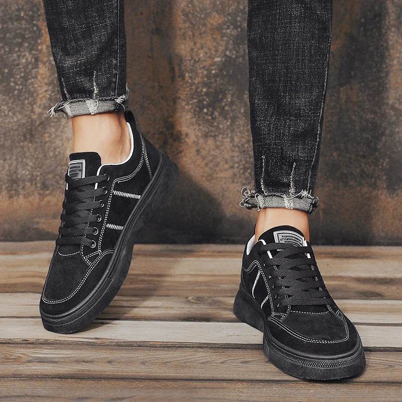 Men's Shoes 2025 New Spring Work Safety Shoes, Anti-slip, Wear-resistant, Versatile Casual Sports Work Shoes, Men's Board Shoes - AIAZ