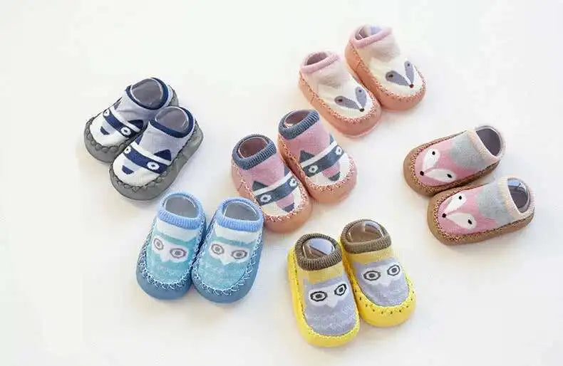 1 Pair Fashion Cute Baby Socks With Rubber Soles Infant Spring Autumn Winter Children Floor Socks Shoes Anti Slip Soft Sole Sock