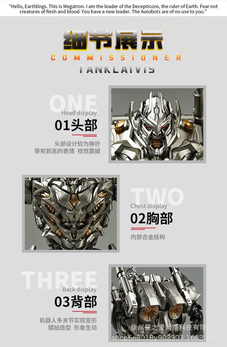 30cm Transformation Megatron Optimus Prime Bumblebee Deformation Movie G1 Anime Figure Action Figure Alloy Robot Mode Toys Gifts - AIAZ