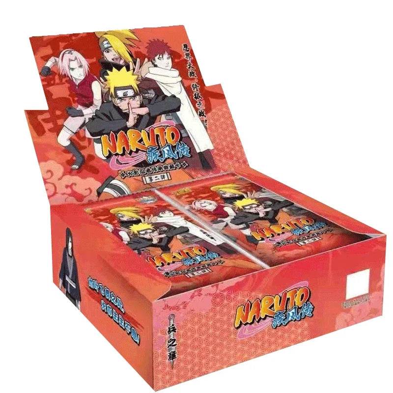 KAYOU Genuine Naruto Cards Box Anime Figure Card Booster Pack Sasuke Collection Flash Card Toy Birthday Christmas Gift for Kids - AIAZ