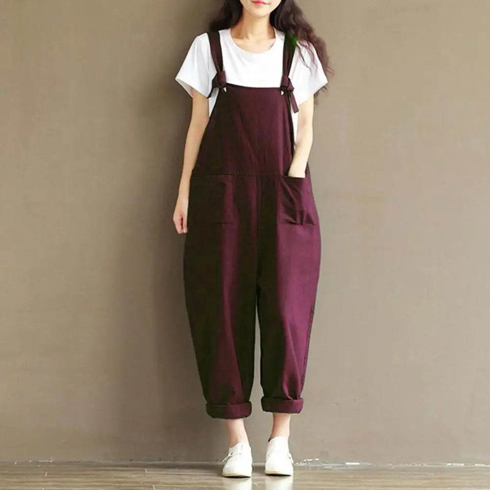 Special Women Jumpsuits Portable Casual Suspenders Skin-friendly Straps Design Jumpsuits for Dating - AIAZ