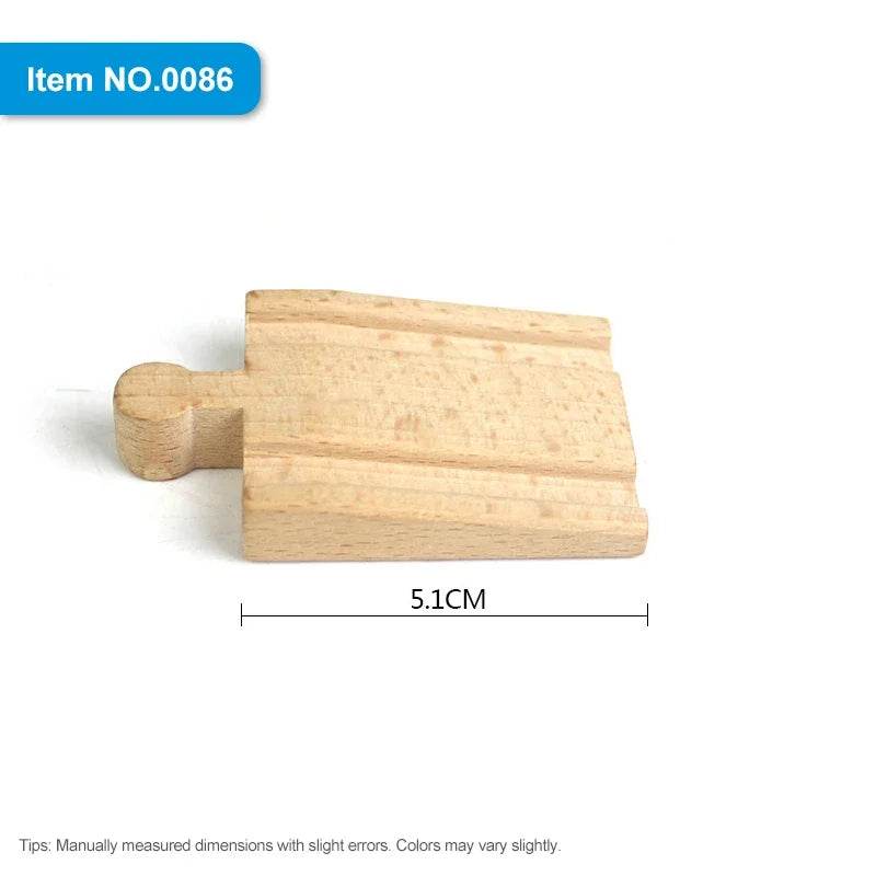 DIY Children Wooden Train Rail Track Accessories Toy Cross Track Railway Toys Compatible All Track for Kids Boys & Girls Gifts - AIAZ