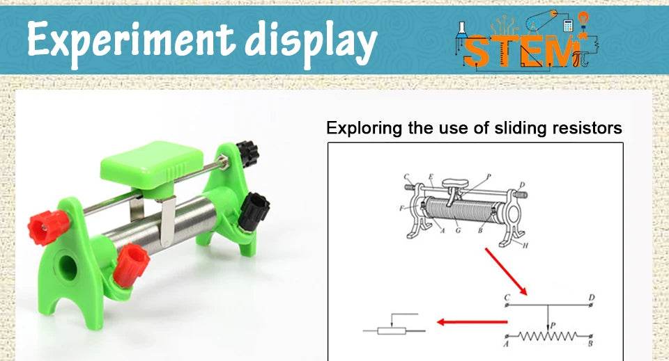 Physics Labs Basic Electricity Discovery Circuit Magnetism Experiment Kits Science Education Toy for Junior Senior High School - AIAZ