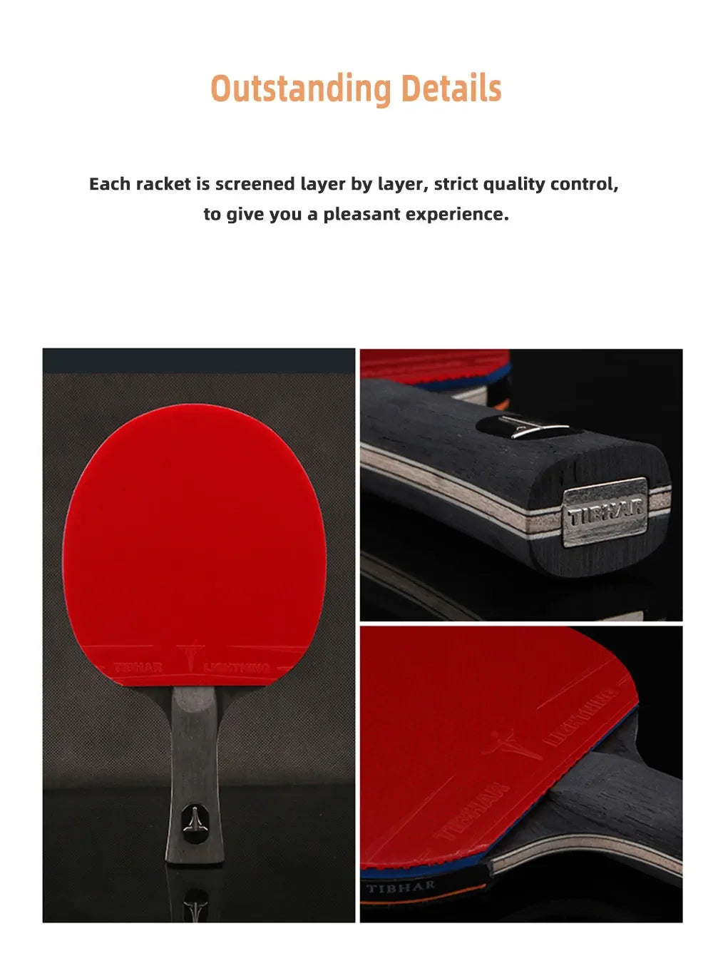 TIBHAR 6/7/8/9 Star Table Tennis Racket Superior Sticky Rubber Carbon Blade Ping Pong Rackets Professional Pimples-in Sticky