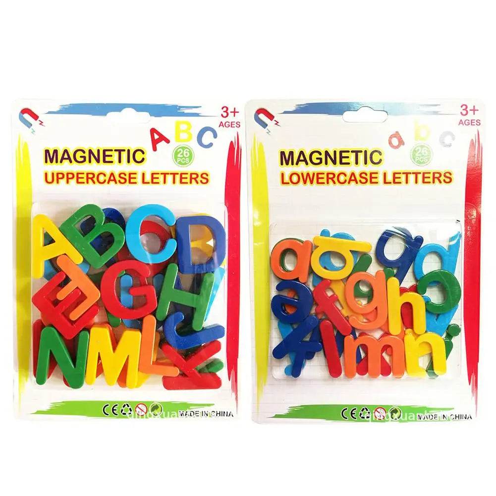 Kids Magnetic Learning Alphabet Letters Plastic Refrigerator Stickers Toddlers Kids Learning Spelling Counting Educational Toys - AIAZ