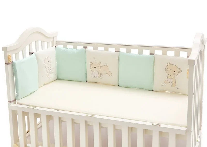 Baby Bed Protector Crib Bumper Pads 6Pcs/Set Baby Bed Bumper Kids Safety Bed Around Cotton Blend Crib Anti-collision Anti-fall