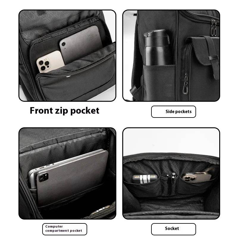 Backpack for boys, fashion trends for junior high school students, school bags for female college students, high school casual l - AIAZ