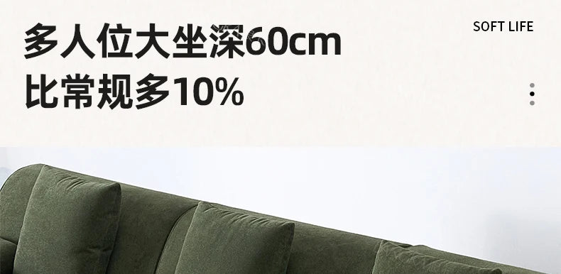 Design Large Green Sofas European Filler Armrest Salon Living Room Sofas Compressed Bedroom Lazy Divano Compresso Home Furniture