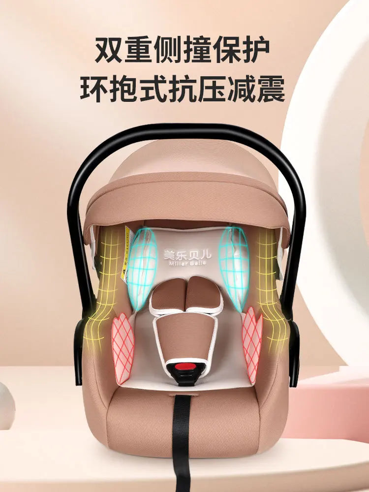 Newborn Safety Seat Child Baby Car Baby Stroller with Portable Carrying Basket To Coax Sleep Rocking Chair