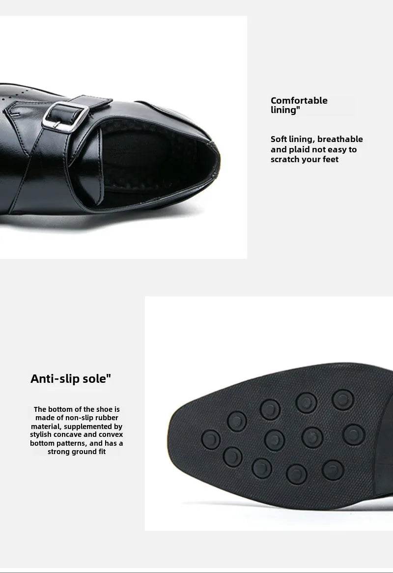 Designer Men's Shoes Classic Business Office Dress Shoe High Quality Casual Leather Shoes for Men Luxury Wedding Shoes Loafers - AIAZ