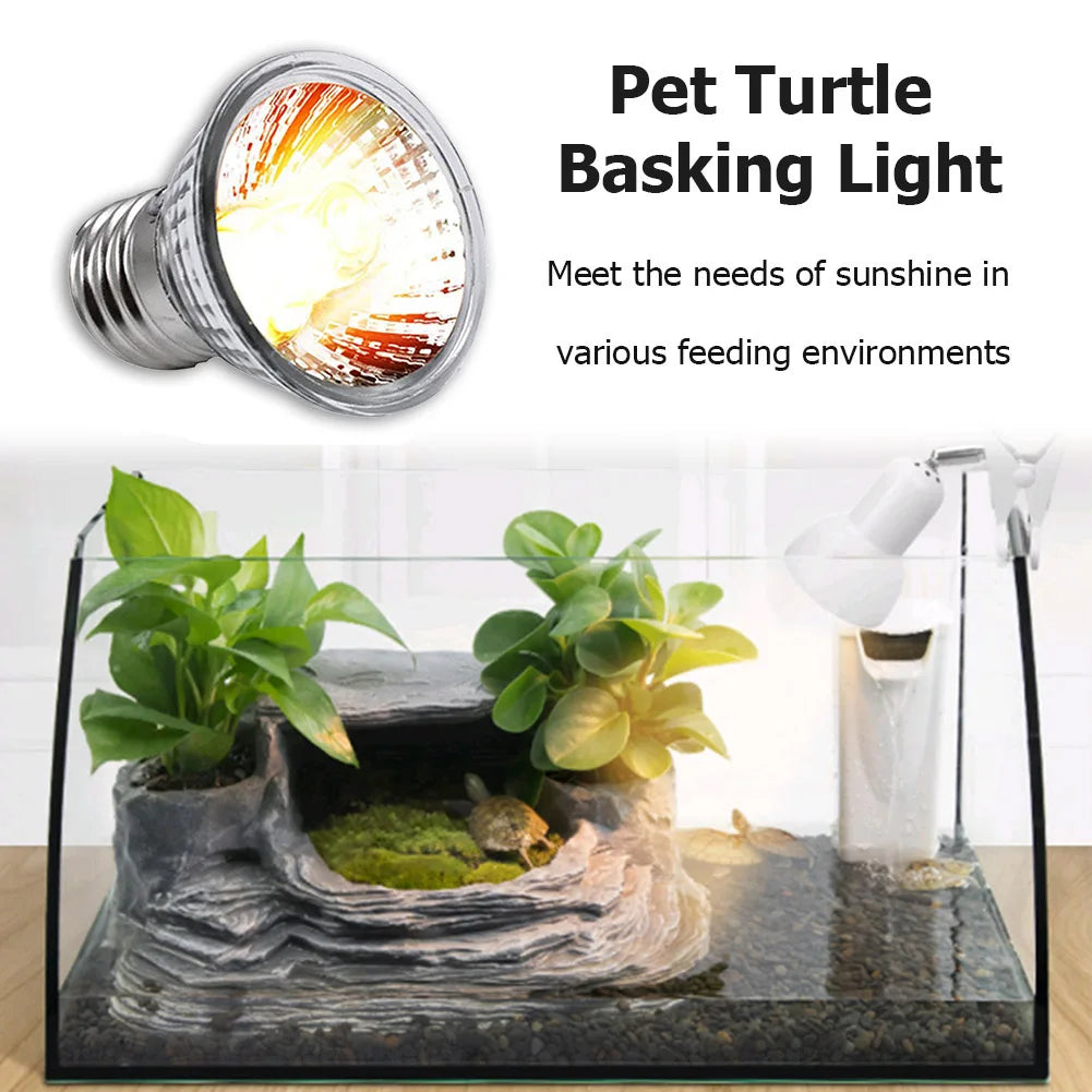 1-10PCS 25/50/75W UVA+UVB Reptile Lamp Bulb Turtle Basking UV Light Bulbs Heating Light Full Spectrum Sunlamp for Amphibians