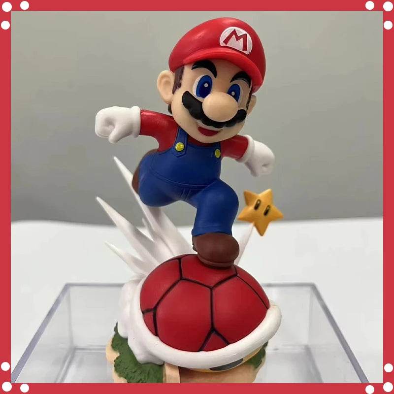 Super Mario Anime Figure Cartoon Grand Running Mario Bros anime Action Figurine PVC Statue Model Collection Desk Doll Toy Gifts - AIAZ