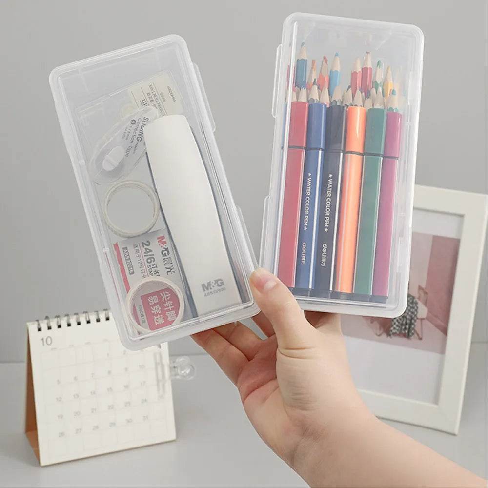 LOLEDE Pencil Cases Useful School Supplies Kawaii Stationery Organizer Bag Astethic Holster DIY Office Pen Box Kits Sacs Pen Box - AIAZ