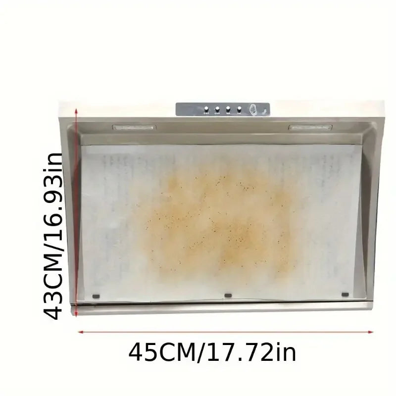 12-60PCS Disposable Oil-Absorbing Paper Kitchen Range Hood Attract Oiled Paper Filter Screen Side Suction Oil-absorbing Cotton