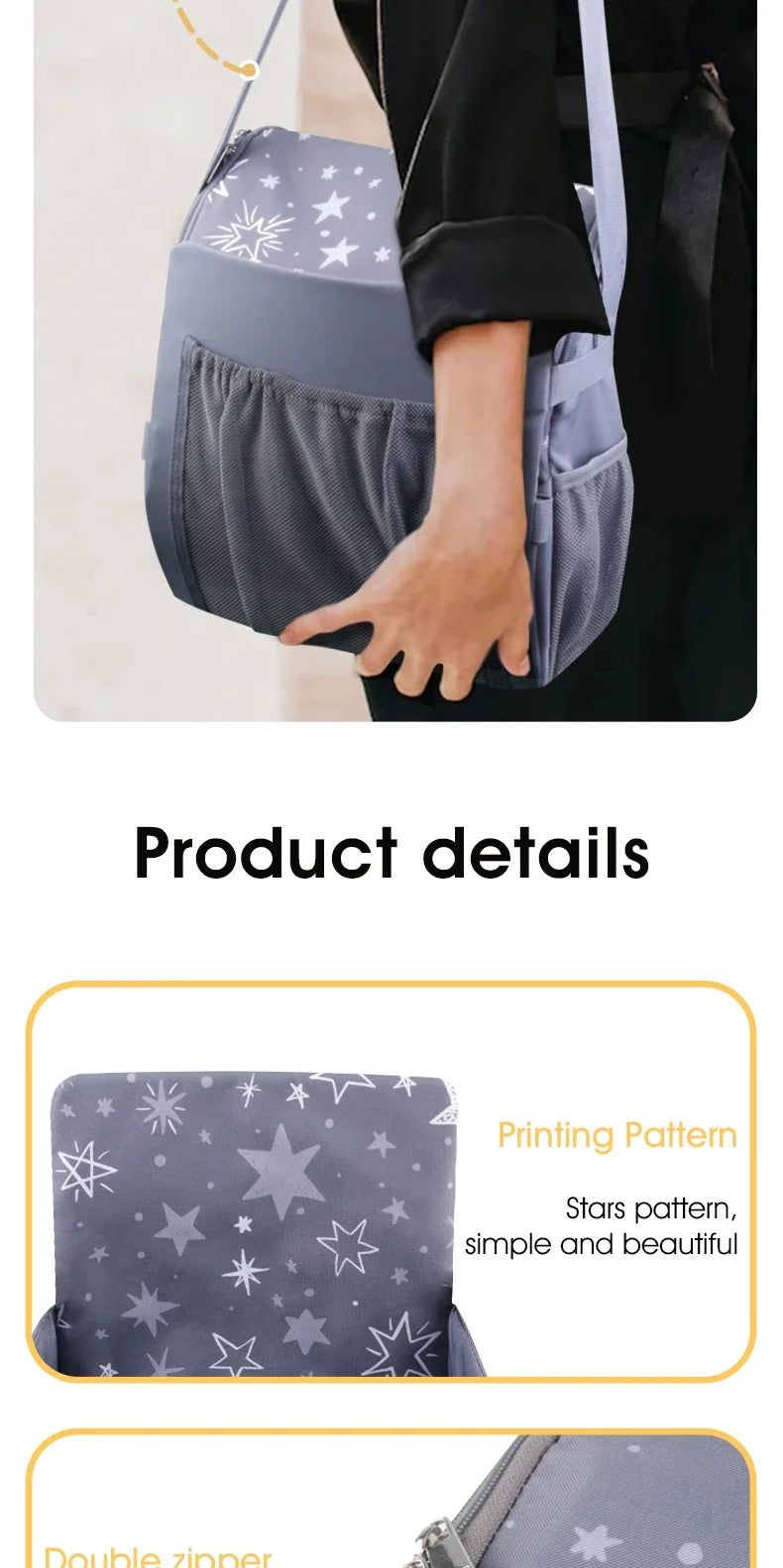 INSULAR 2 In 1 Portable Safe Pads Booster Seat Mommy Bags Comfortable Height Chair Cushion Perfect Organizer Multi-functional