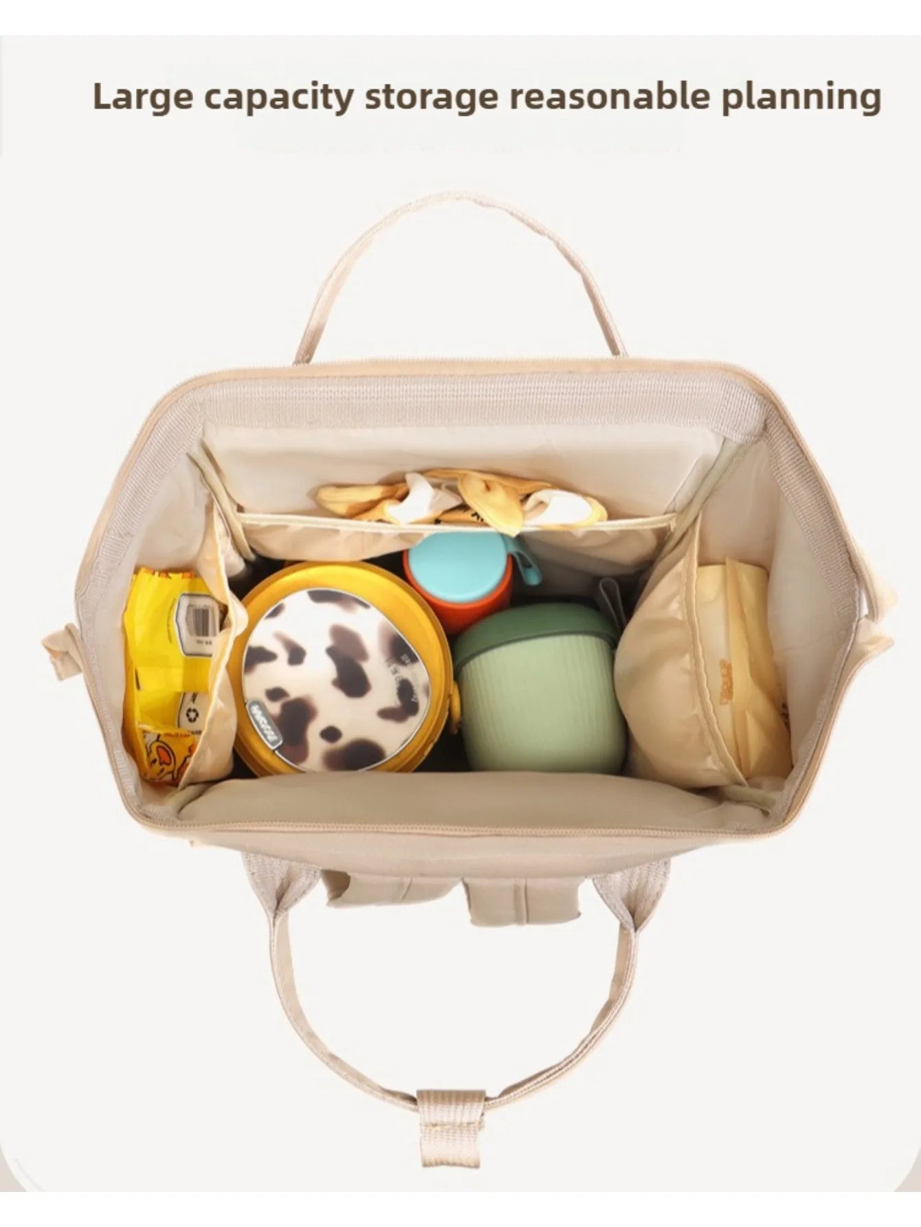 Baby Travel Backpack Diaper Mummy Bag Large Capacity Nappy Bag Material Handbag For Baby Outdoor Travel Bag For Baby Care Stuff
