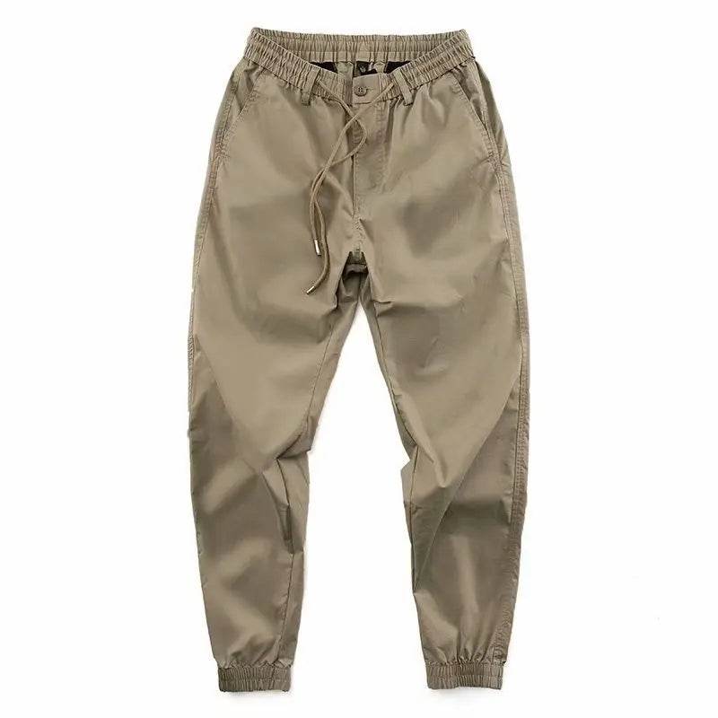 Trendy Men Pants Soft Fabric Multi Pockets Elastic Waist Spring Summer Cargo Pants Wear-resistant Jogger Trousers Simple Clothes - AIAZ