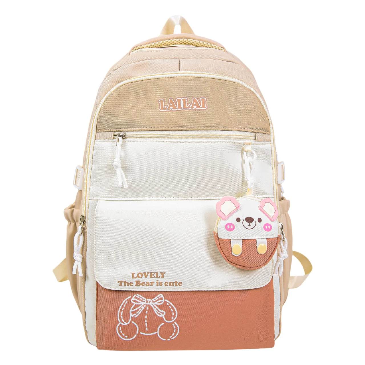 Schoolbag, a lightweight and large - capacity backpack designed for junior high school girls, aiming to relieve pressure and pro - AIAZ
