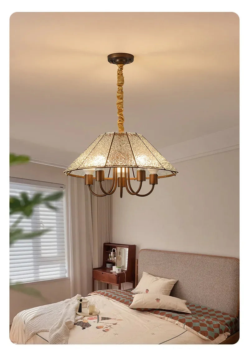 TEMOU Contemporary Restaurant Pendant Lamp French Retro Bedroom Study Villa Hotel Rooms Bar Counter Cafe  Aisle Light
