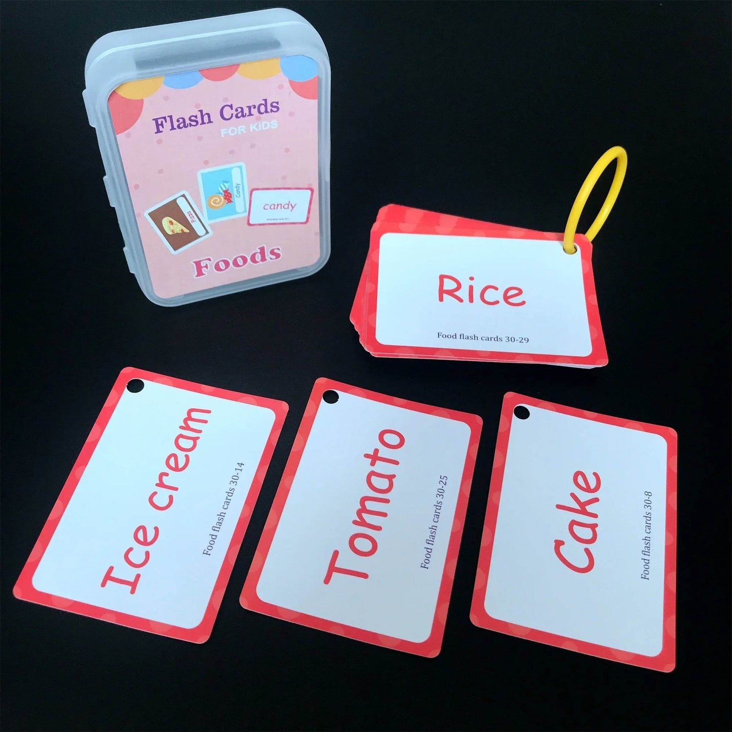 Kids English Words Learning Flashcards Reading Enlightenment Cards Home School Educational Toys Montessori Teacher Teaching Aids - AIAZ