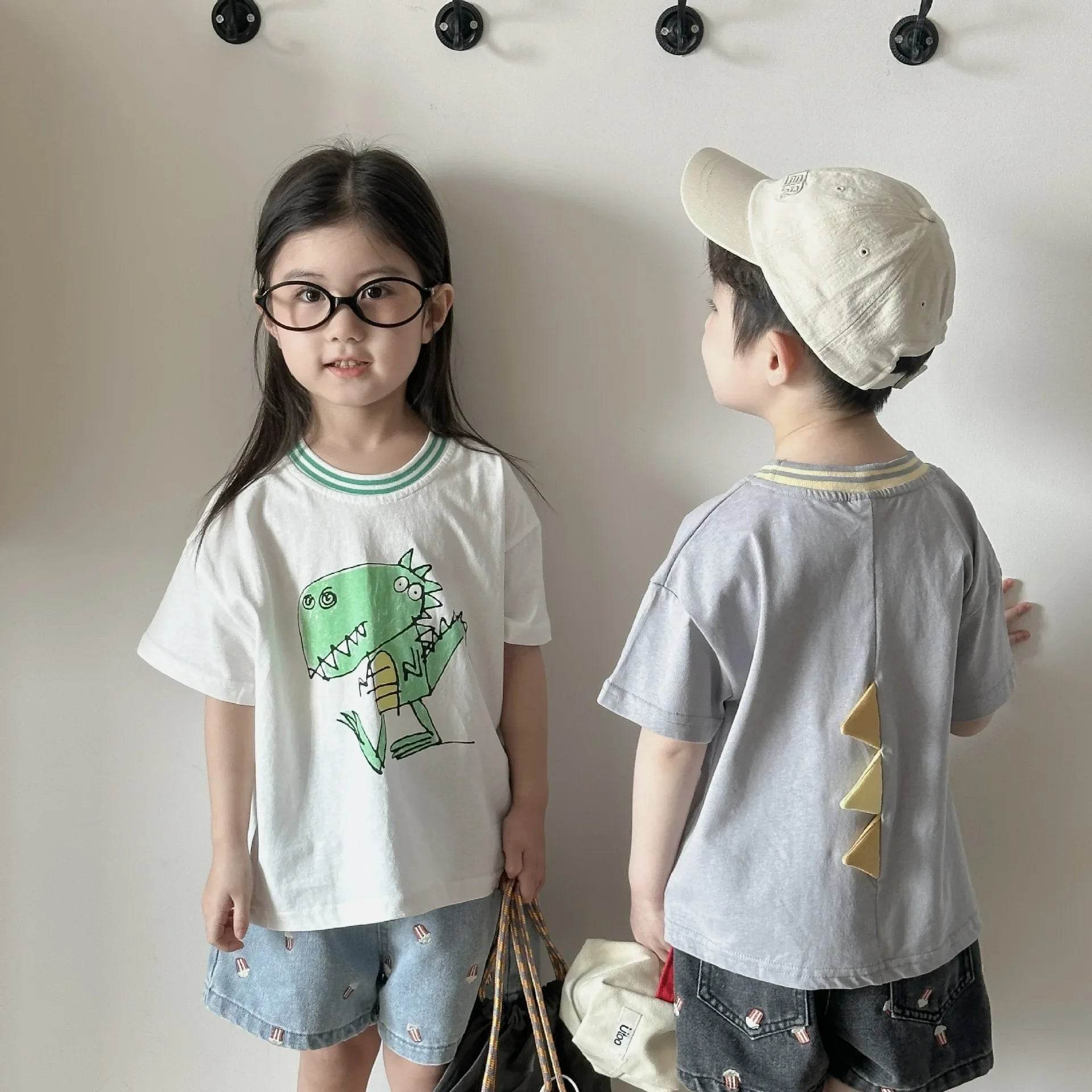 Fashion Cartoob Print Denim Kids Shorts Girls Pants Summer 2025 New Boys Summer Clothes Baby Loose Casual Pants - AIAZ