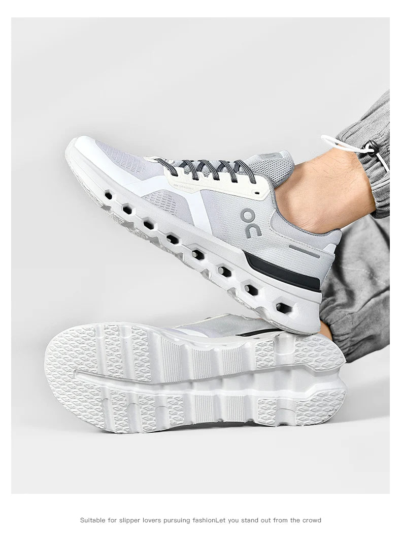 Fluorescence Running Shoes Men Training Marathon Sports Breathable Lightweight Women's Comfortable Nonskid Leisure Sneakers