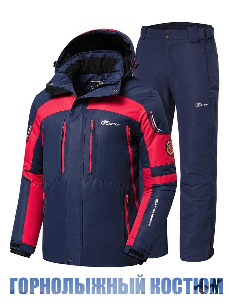 Men 2025 Winter New Outdoor Jet Ski Snow Warm Parkas Jacket Coat Men's Outwear Premium Casual Hat Waterproof Thick Fleece Parkas - AIAZ