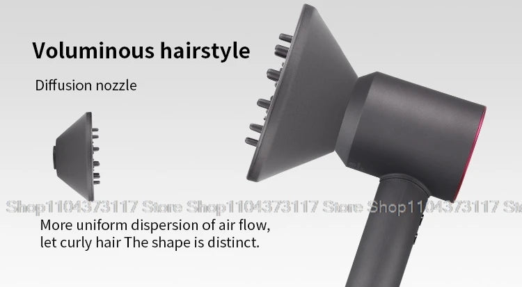 Leafless Hair Dryer New Professional With Flyaway Attachment Negative Ionic Premium Hair Dryers Multifunction Salon Style Tool